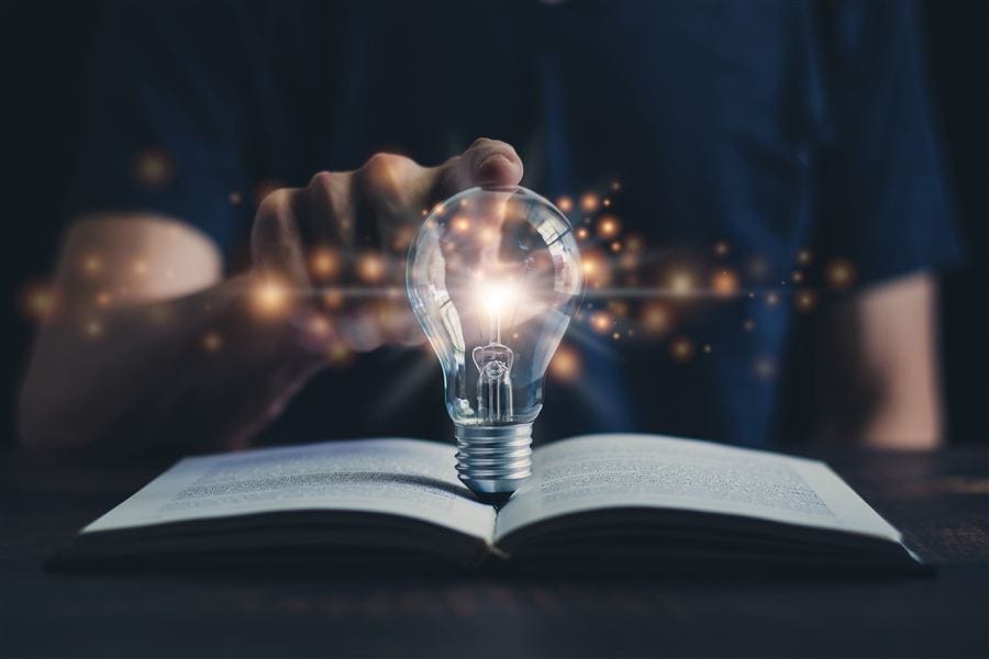 An innovation concept representing new ideas and creative thinking